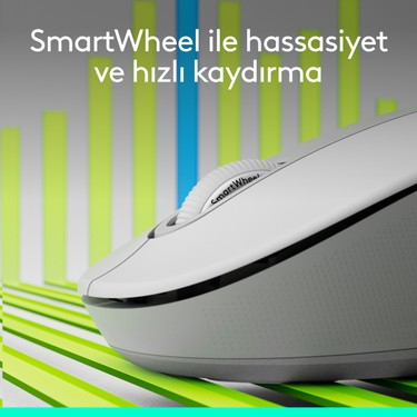 Büyük Boy Sağ El İçin Sessiz Kablosuz Mouse ile Ergonomik Tasarım