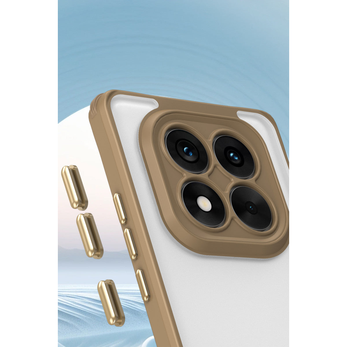 Redmi Note 14 Pro 5G Kılıf Penta Silikon Kılıf - Çöl Titanyum