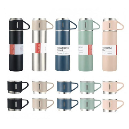 500 Ml 3 Kupalı Termos 1 Adet