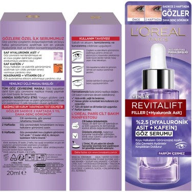 L'Oréal Paris Revitalift Filler Göz Çevresi Göz Serumu