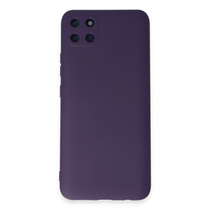 Realme C11 Kılıf Nano içi Kadife Silikon - Mor
