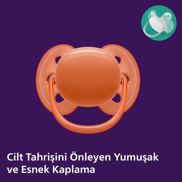 18+ Ay için Ultra Soft Emzik, 2'li Unisex Set