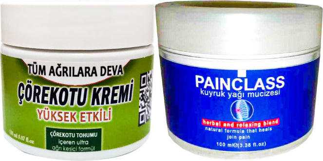Çörek Otu Kremi 100 ml Teskin Kremi + Painclass Kuıyruk Yağı Kremi 100 ml Teskin Kremi