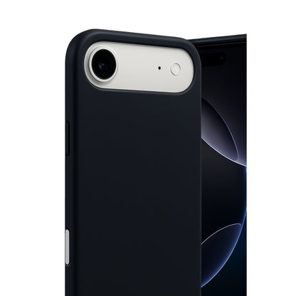 iPhone 17 Air Nano içi Kadife Silikon - Siyah