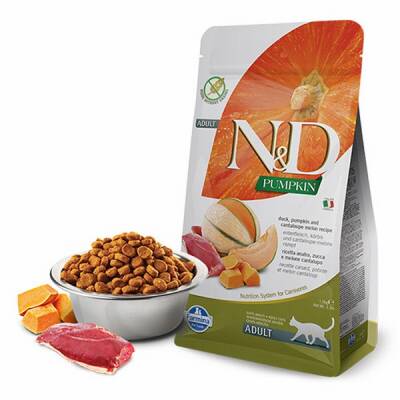 Pumpkin Balkabaklı Ördekli Kavunlu Tahılsız Yetişkin Kedi Maması 1,5 Kg