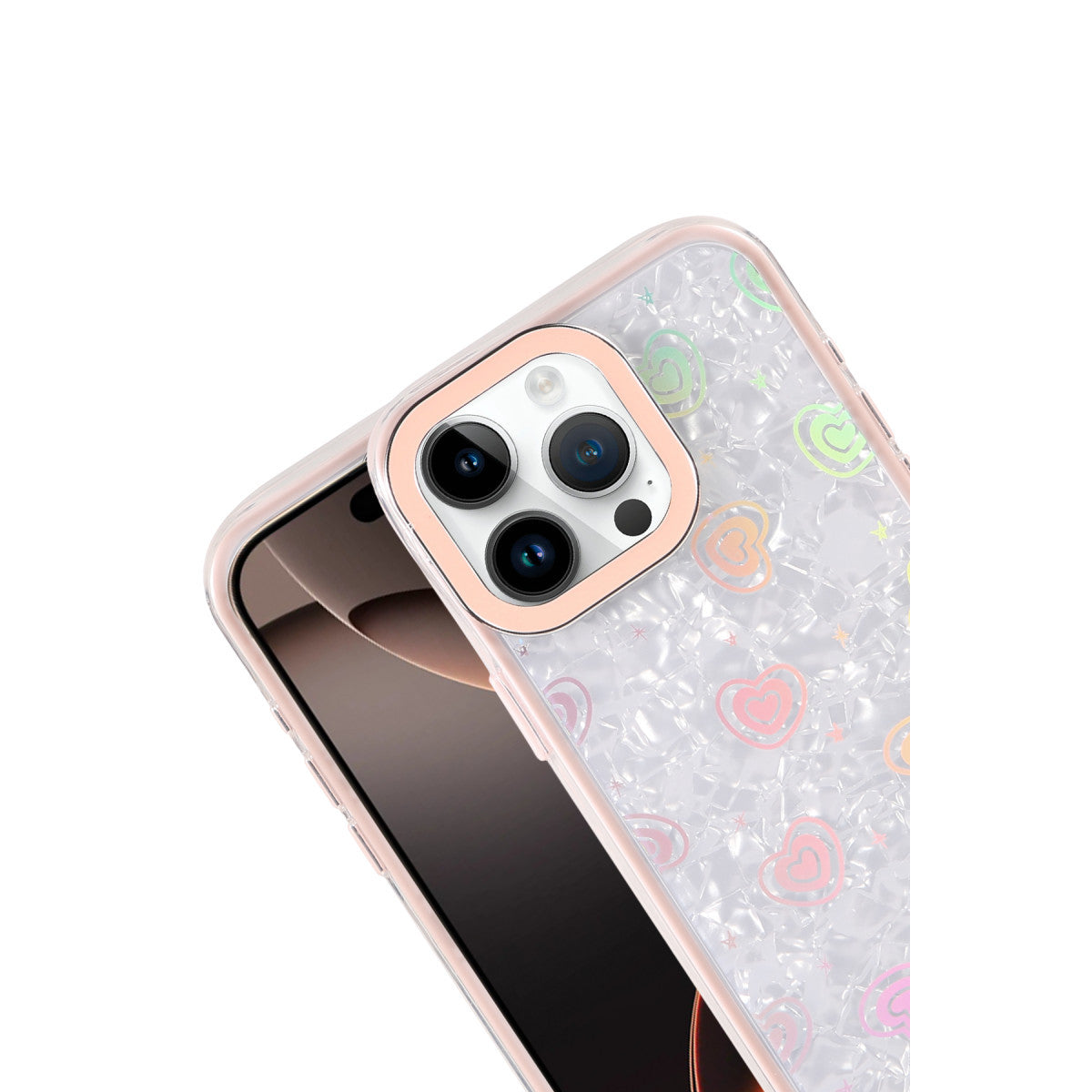 iPhone 16 Pro Lumi Desenli Kapak - Pembe