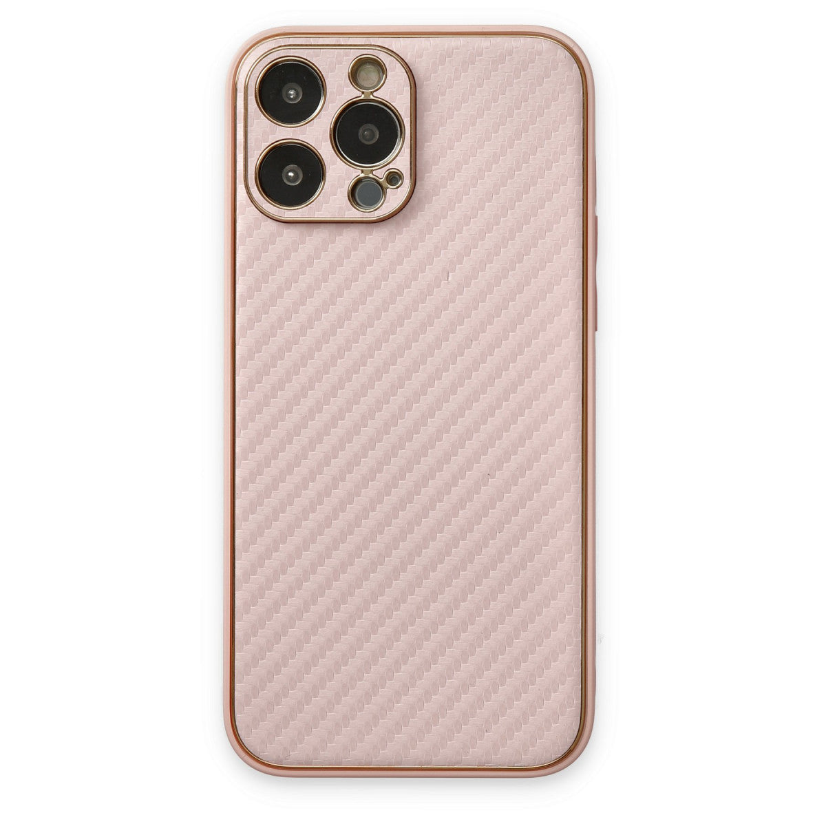 iPhone 13 Pro Kılıf Coco Karbon Silikon - Pembe