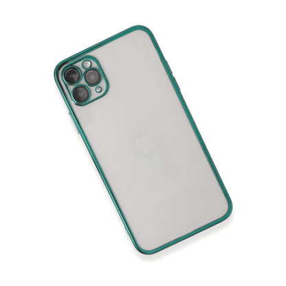 iPhone 11 Pro Max Kılıf Razer Lensli Silikon - Yeşil