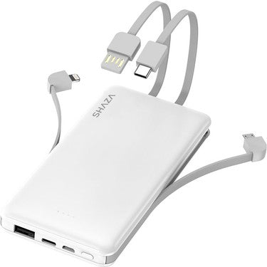 Kendinden Kablolu Taşınabilir Şarj Cihazı ile 10.000 Mah Güç