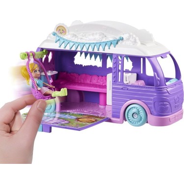 Eğlenceli Karavan Oyun Seti - Polly Pocket Temalı