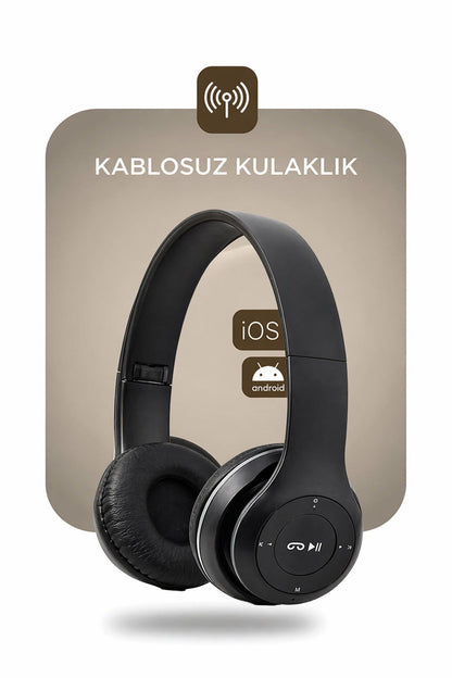 P47 FM'li Bluetooth Kulaklık
