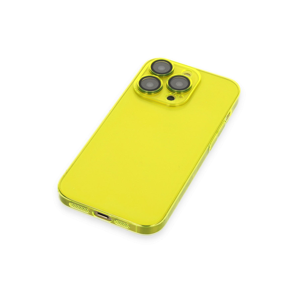 iPhone 13 Pro Max Kılıf Armada Lensli Kapak - Sarı
