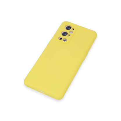 One Plus 9 Pro Kılıf Nano içi Kadife Silikon - Sarı
