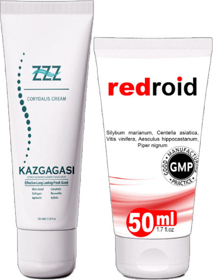 Kaz Gagası Kremi 100 ml Corydalis Cream + Redroid 50 ml Analbakım Kremi