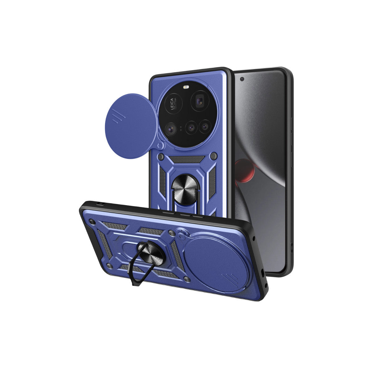 Mi 15 Ultra Kılıf Pars Lens Yüzüklü Silikon - Lacivert