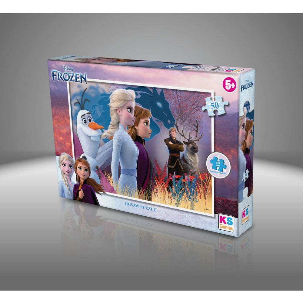 Frozen Temalı 50 Parça Yapboz, Eğlenceli Çocuk Oyun Seti