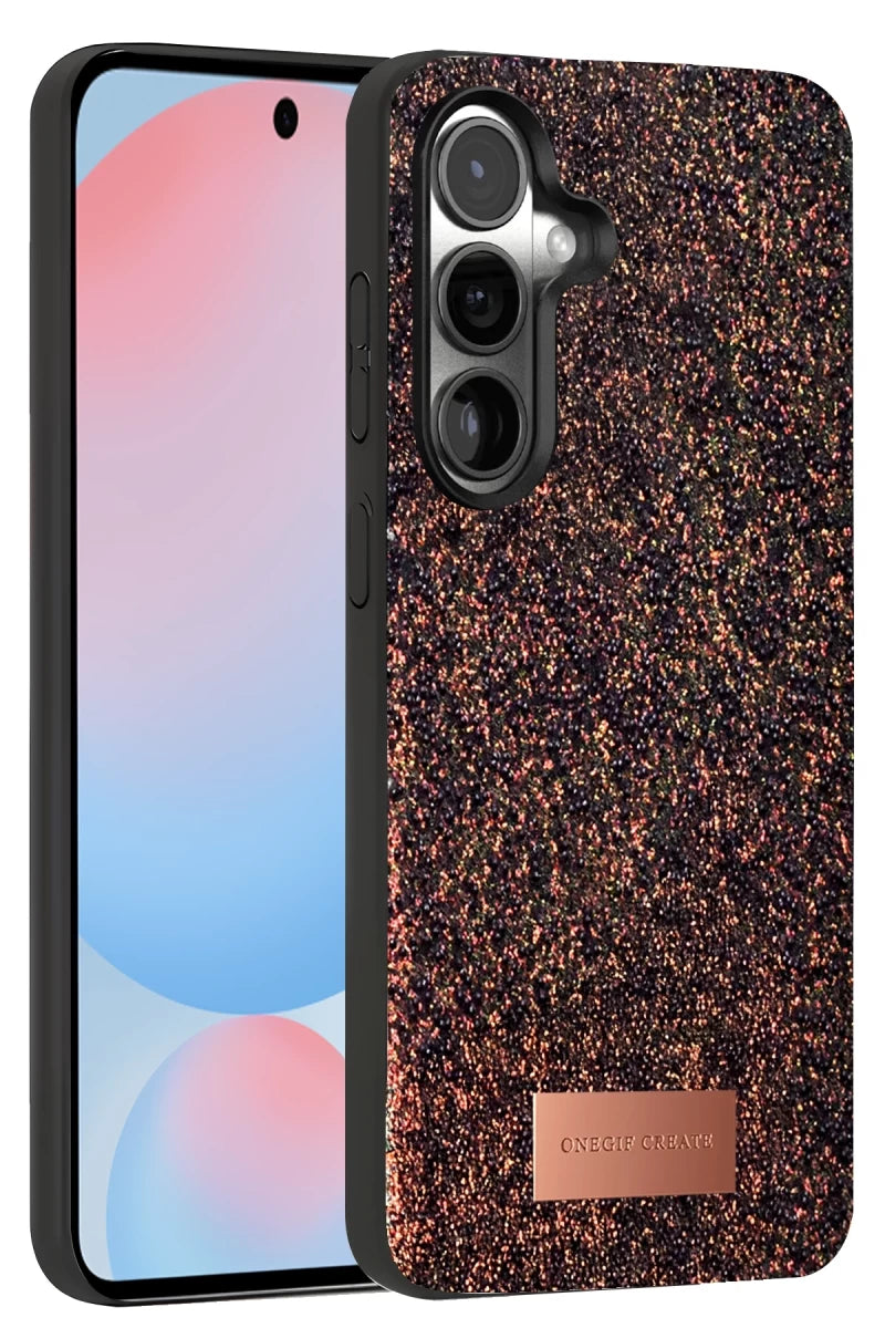 Onegif Galaxy S24 Plus Bright Simli Kapak - Derin Mor