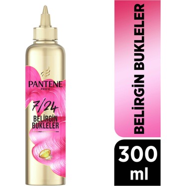 Pantene 7/24 Anında Bukle Şekillendirici Durulanmayan Krem 300 ml Belirgin Bukleler