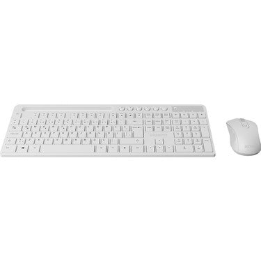 Kablosuz Multimedia Klavye ve Mouse Seti, Beyaz Tasarım