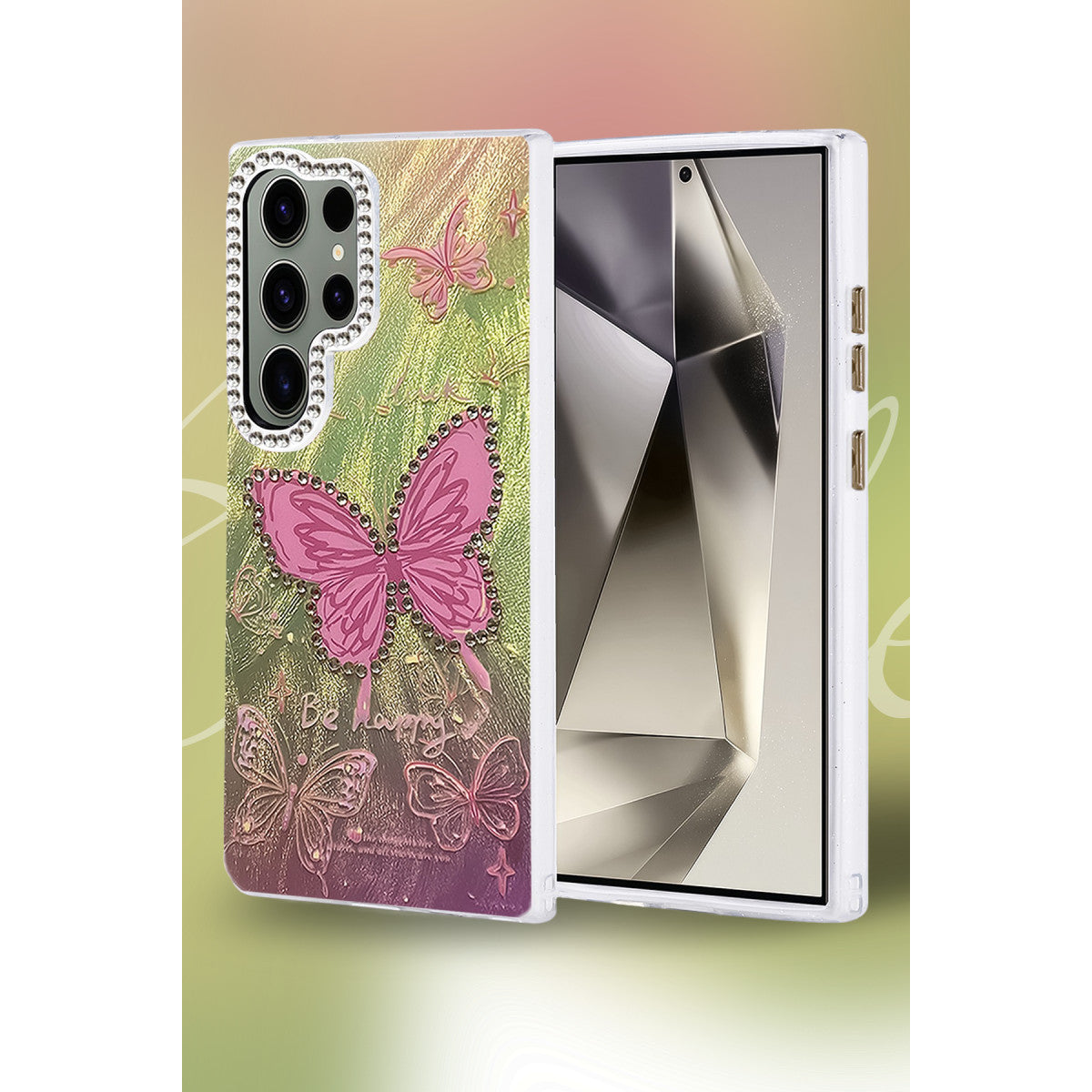 Galaxy S24 Ultra Kılıf Blade Aynalı Desenli Kapak - Desen 9