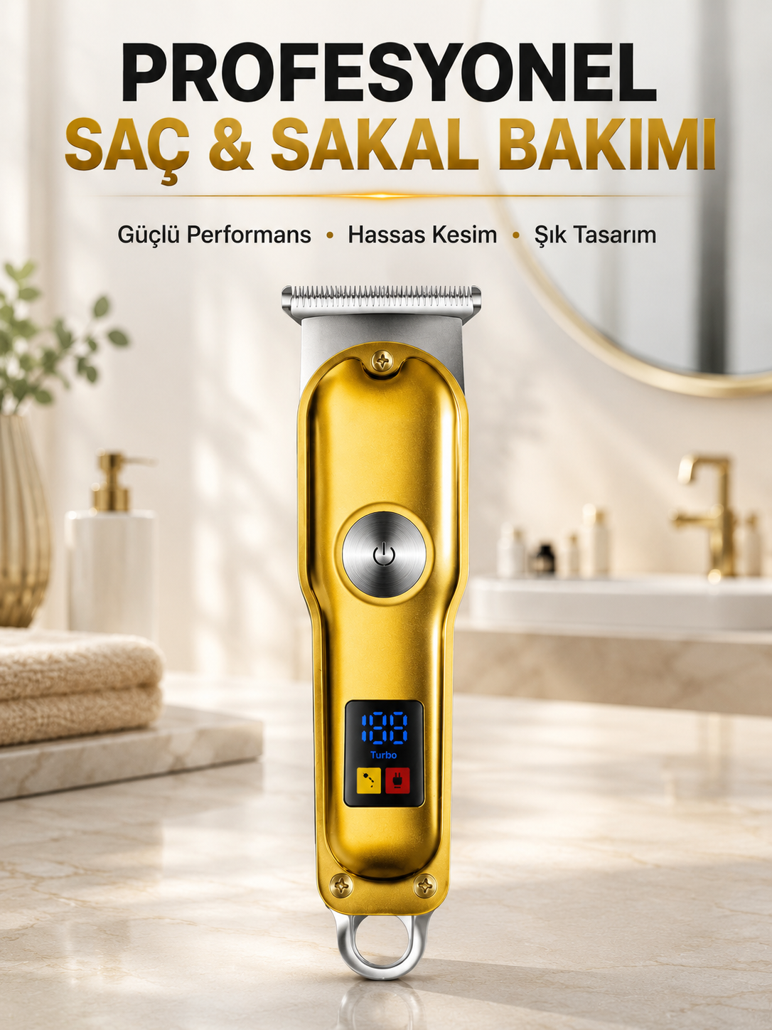 Profesyonel Tıraş Makinesi 120 Dakika Kullanım T Bıçaklı 3 Taraklı USB Şarjlı Saç Sakal Kesme Makinesi