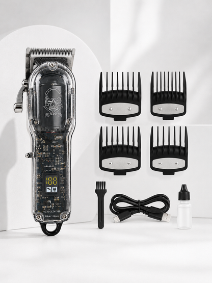 Erkek Saç Tıraş Makinesi Ayarlanabilir Bıçaklı 4 Taraklı 180 Dakika Kullanımlı LCD Ekranlı Şarjlı