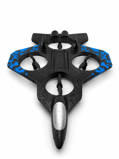 Jet Tasarımlı Uzaktan Kumandalı Drone 4 Pervaneli 2.4G 360 Derece Takla LED Işıklı Uçak