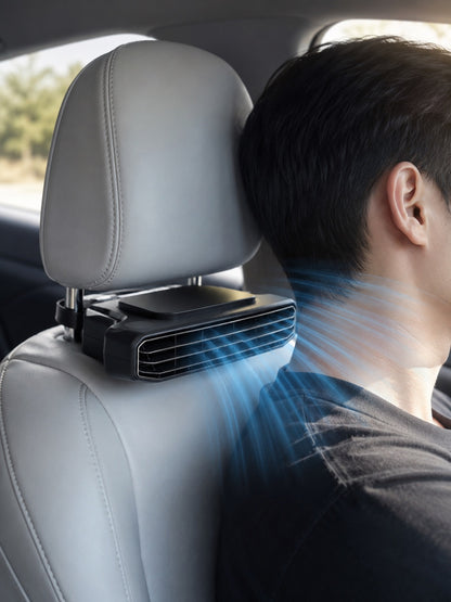5 Kademeli Araç İçi Boyun Serinletme Fanı Güçlü Turbo Hava Akışlı USB Şarjlı