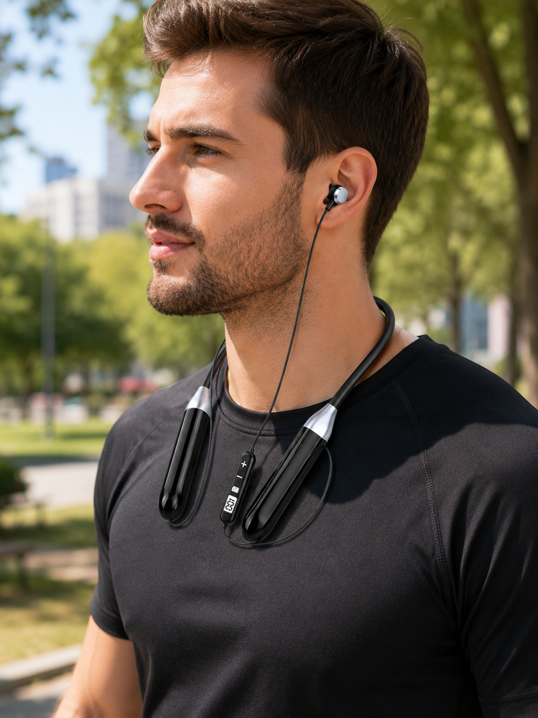 Boyun Tipi Bluetooth Kulaklık Kablosuz Mikrofonlu Uzun Kullanım Süreli Müzik ve Telefon Görüşme Kulaklığı