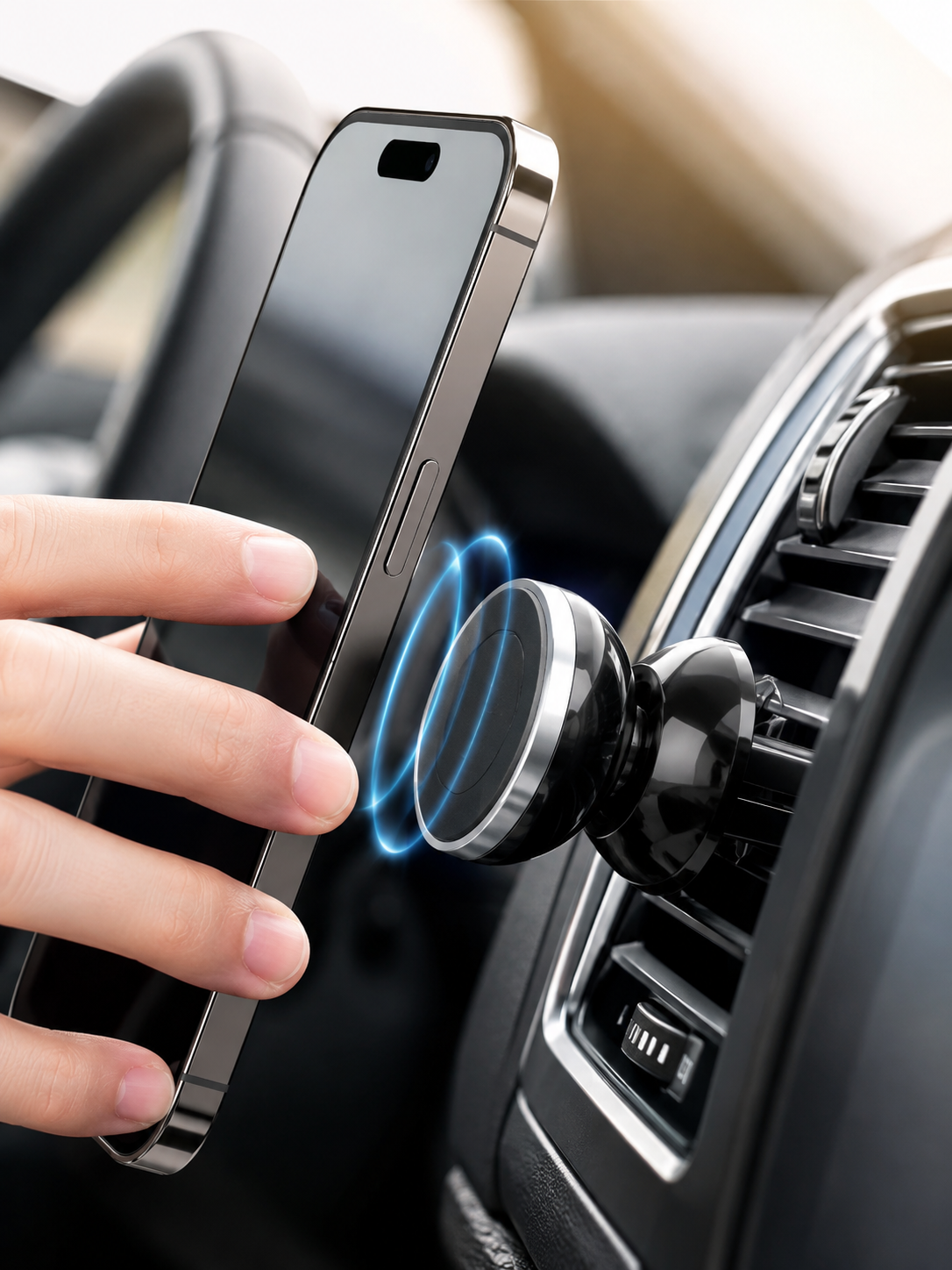 Mıknatıslı Araç İçi Telefon Tutucu Havalandırma Izgarasına Takımına Uygun