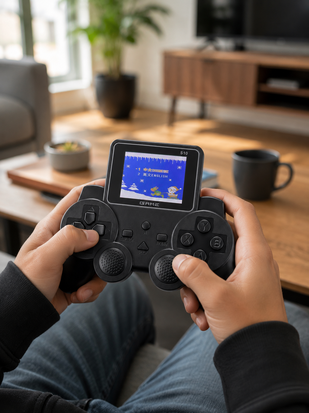 520 Oyunlu Taşınabilir El Oyun Konsolu TV Bağlantılı Şarjlı Gamepad