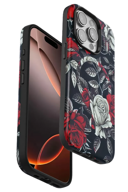 iPhone 15 Pro Max Flower Series Magsafe Kapak - Siyah