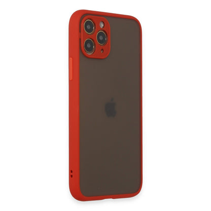 iPhone 11 Pro Kılıf Montreal Silikon Kapak - Kırmızı