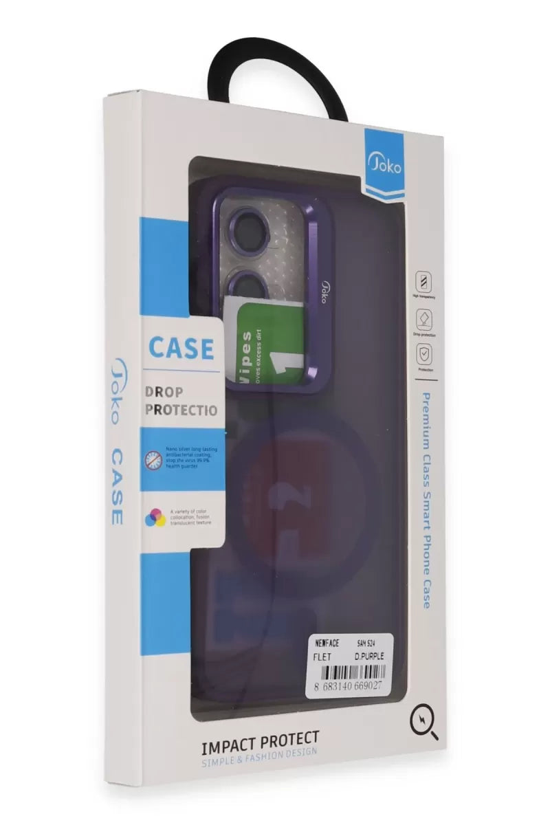 Galaxy S24 Flet Lens Magsafe Kapak - Derin Mor
