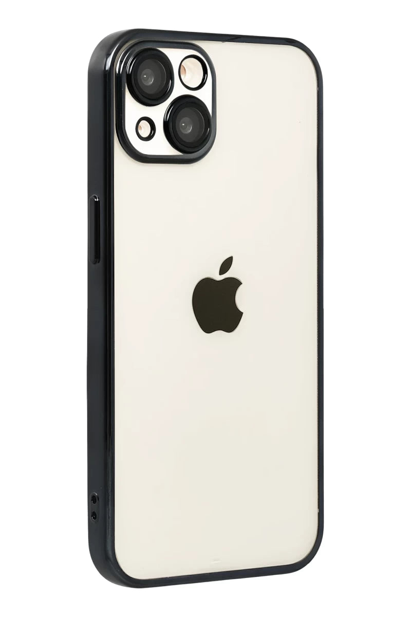 iPhone 15 Razer Lensli Silikon - Siyah