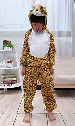 Çocuk Kaplan Kostumu - Aslan Kostümü 6-7 Yaş 120 cm