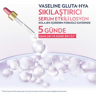 200 ml vücut losyonu, gluta-hya serum ile etkili bakım sağlar