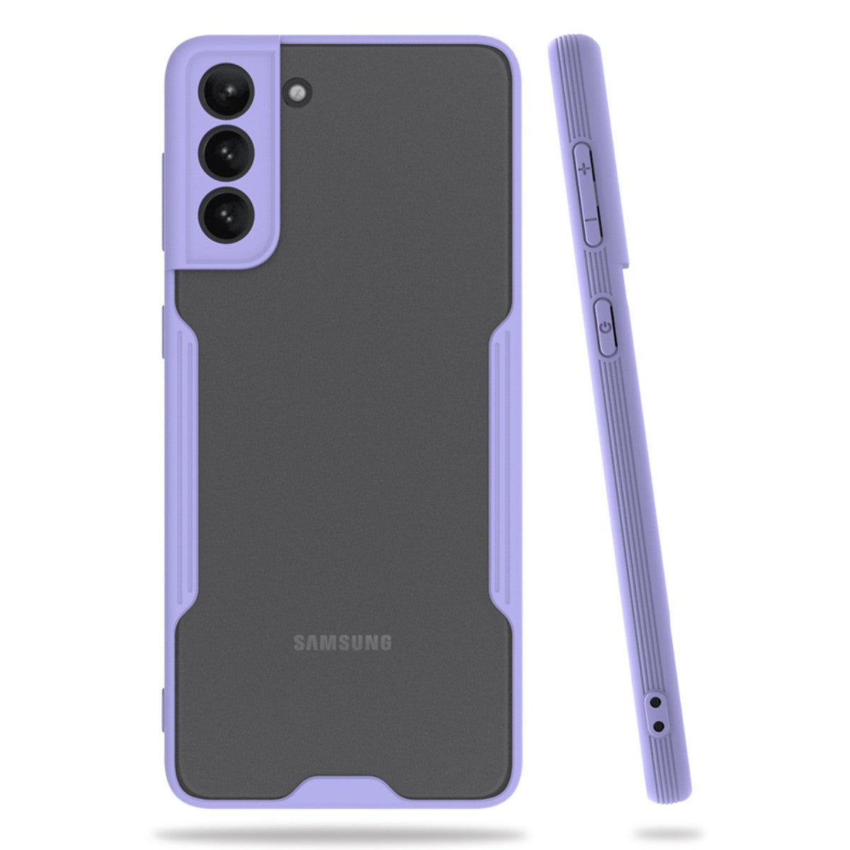 Galaxy S21 Plus Kılıf Platin Silikon - Lila