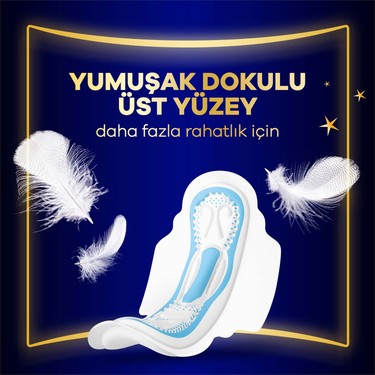 Süper Paket Gece Hijyenik Ped 16 Adet Ekstra Koruma