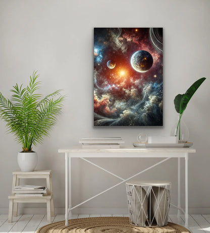 Gezegenler Kanvas Tablo 70x100cm