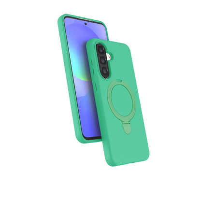 Galaxy A26 Regal Magsafe Standlı Kapak - Yeşil