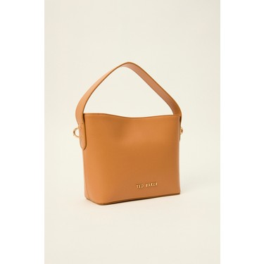 Ted Baker Taba Düz Cilt Mini El Çantası ile Şıklık