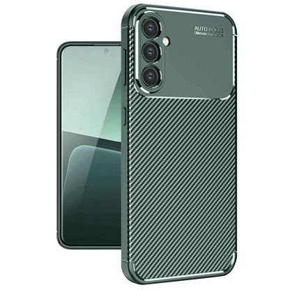 Galaxy A56 Kılıf Auto Focus Karbon Kapak - Koyu Yeşil