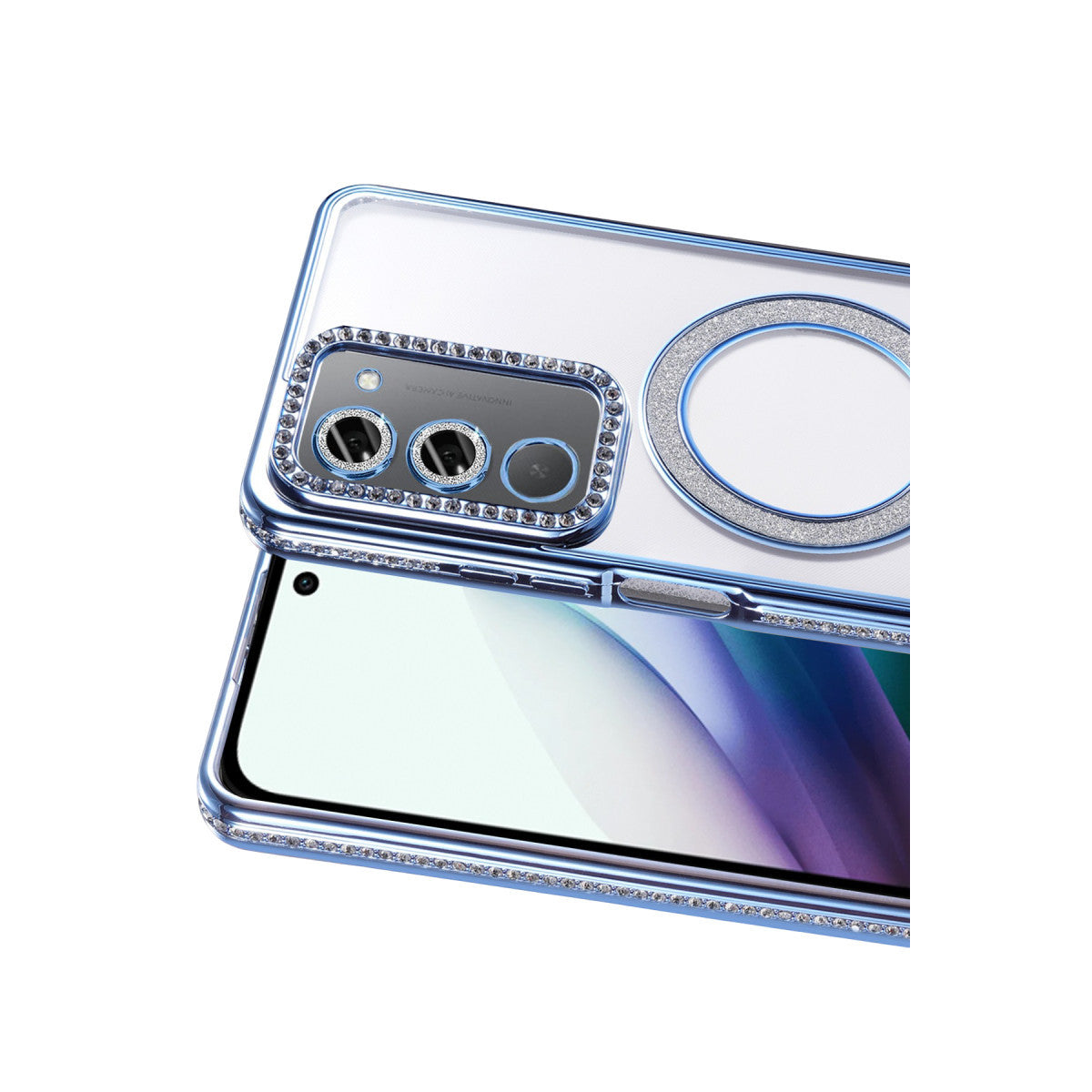 Redmi 15 4G Joke Simli Magneticsafe Kılıf - Mavi