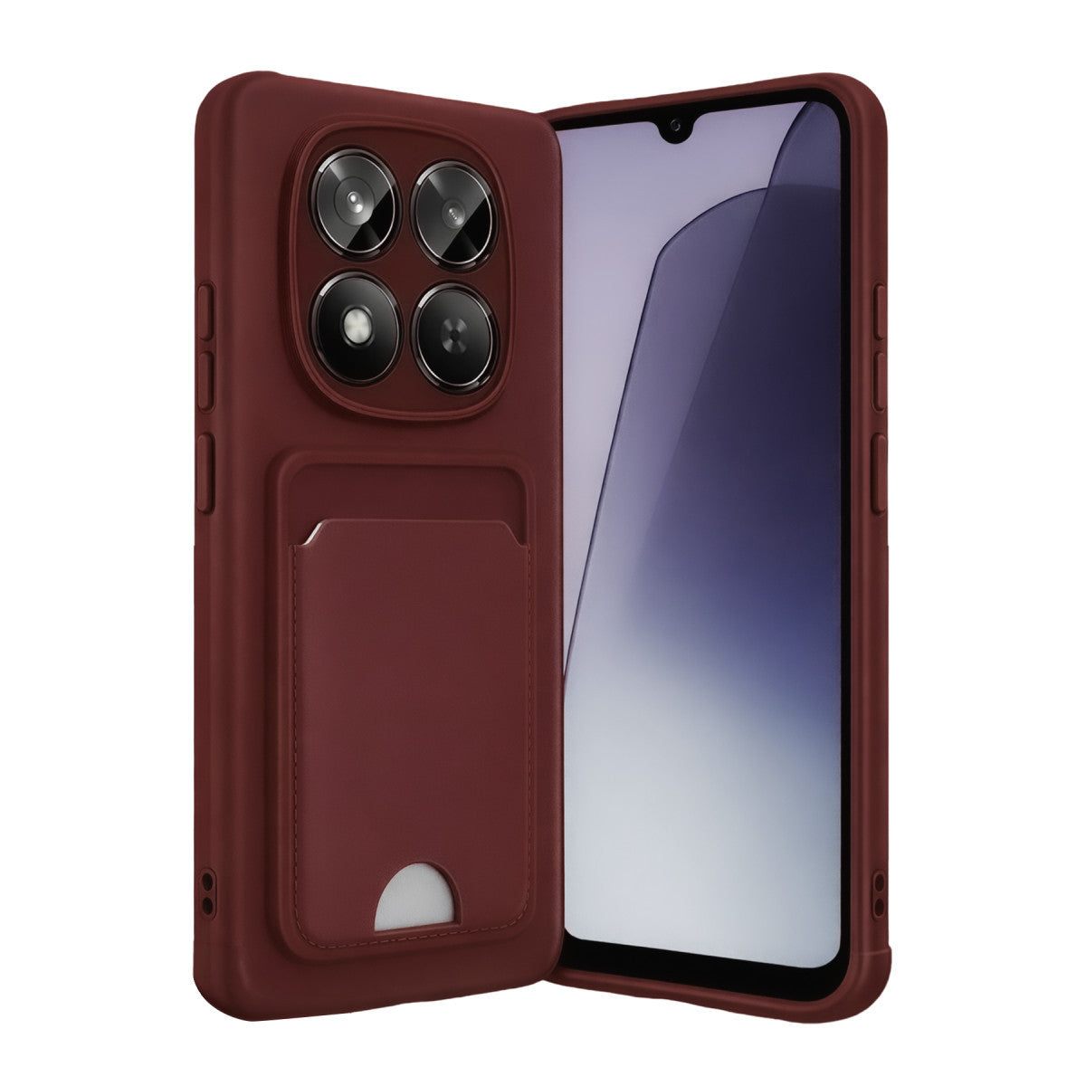 Redmi Note 15 Pro 5G Kelvin Kartvizitli Silikon - Bordo