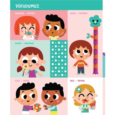 İlk Sözcükler Temalı Eğitici Çocuk Kitabı