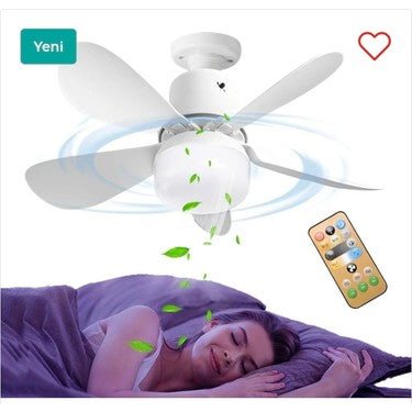 Kumandalı Fan, 62W LED Ampul Dimmerli
