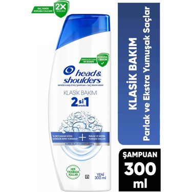 2'si 1 Arada Besleyici Şampuan 300ml, Tüm Saçlar için