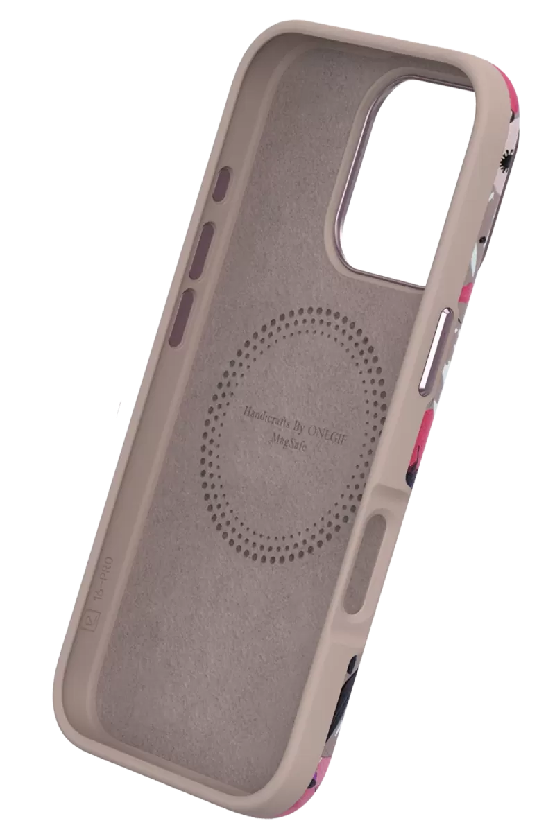 iPhone 15 Pro Max Flower Series Magsafe Kapak - Siyah