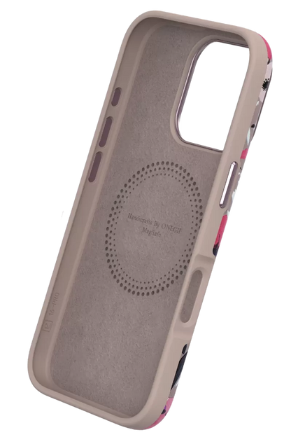 iPhone 15 Pro Max Flower Series Magsafe Kapak - Siyah